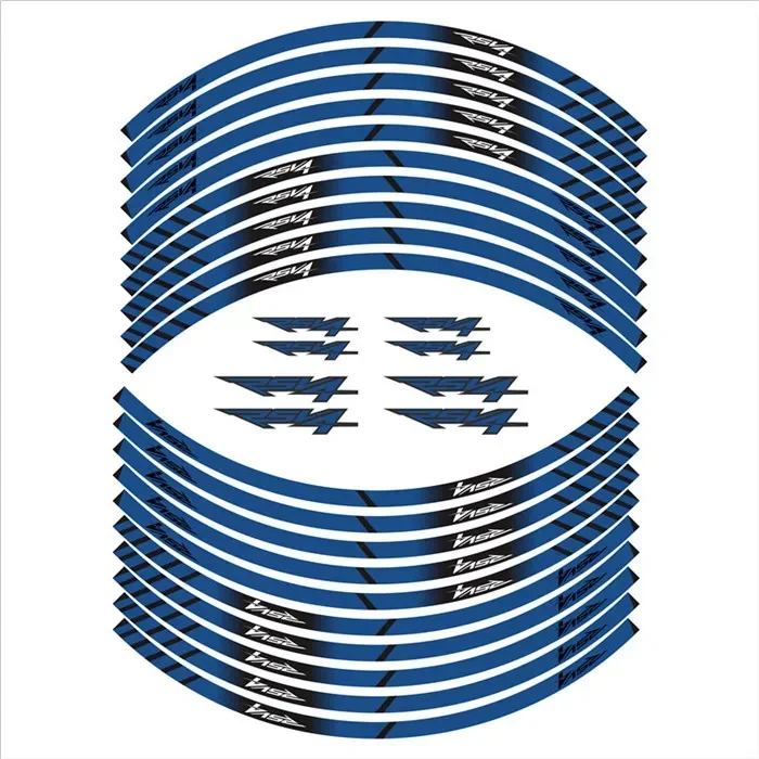 ملصق ملصق لصائق لتزيين عجلات الدراجات النارية ، أجزاء لاصقة ، ابريليا RSV4 ، 4