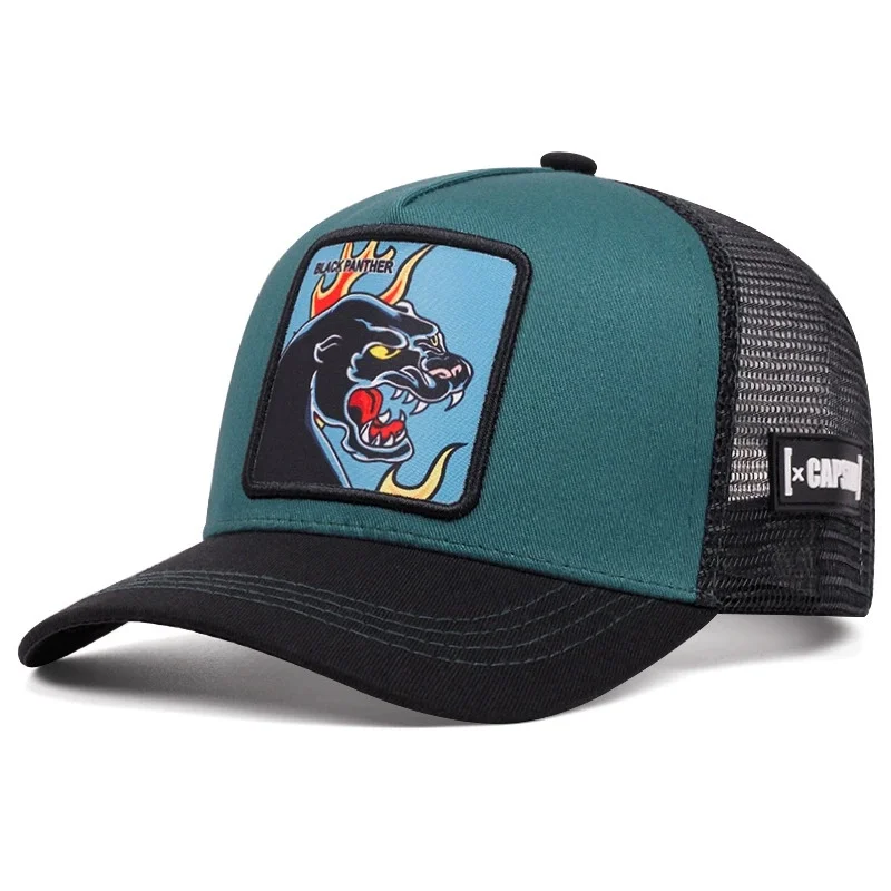New High Quality Outdoor Sport Black Panther Baseball Cap Spring And Summer Embroidered Adjustable Hip Hop Dad sun trucker hat