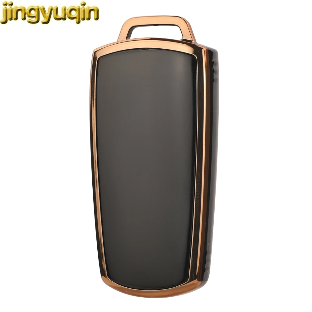 Jingyuqin TPU Flip Remote Car Key Case Cover dla VW VolksWagen B6 B7 3C Magotan Passat CC 3-przyciski