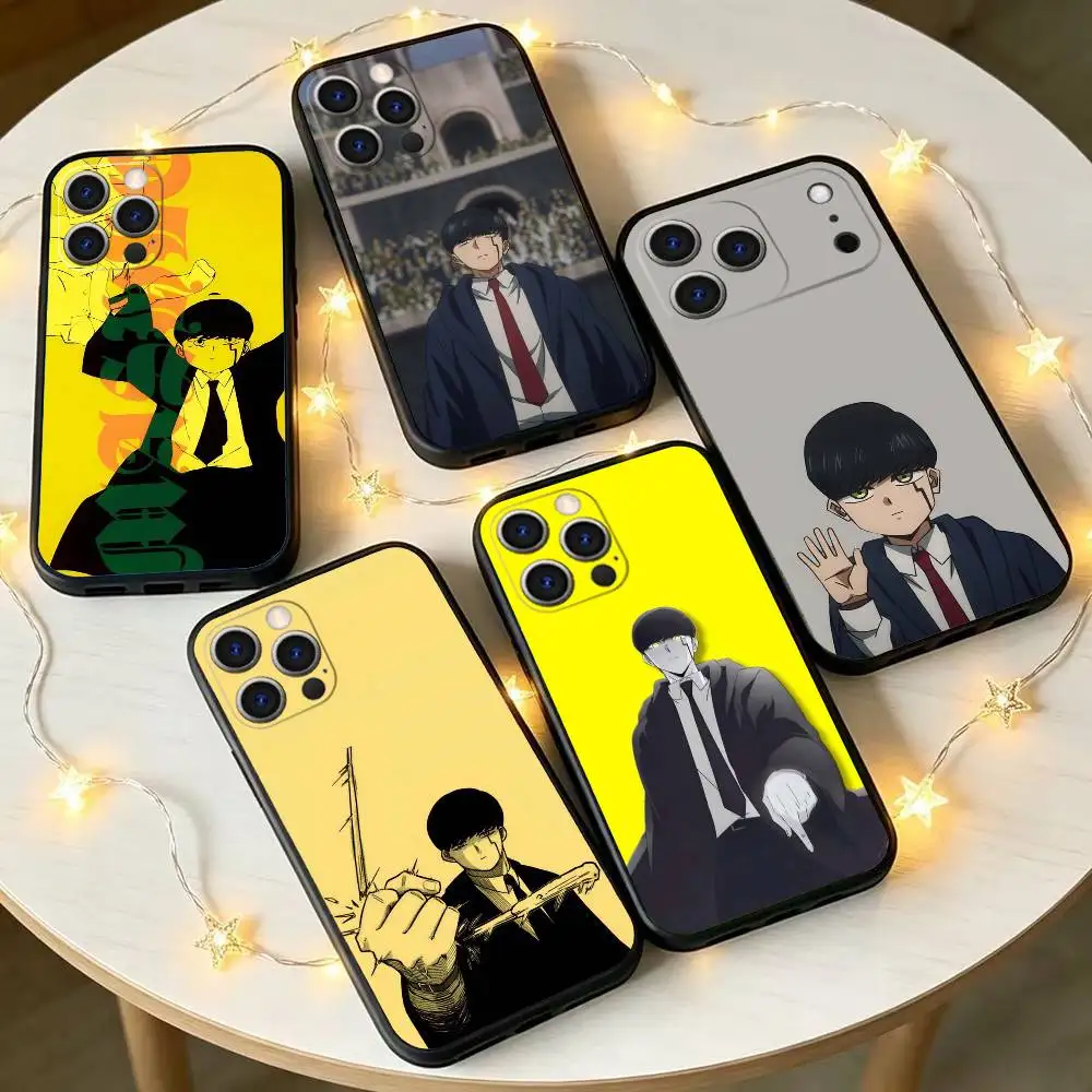 Anime M-MASHLE Magic and M-Muscle  Phone Case Silicone Soft For IPhone 17 16 15 14 13 12 11 X XR Plus Pro Max Plus