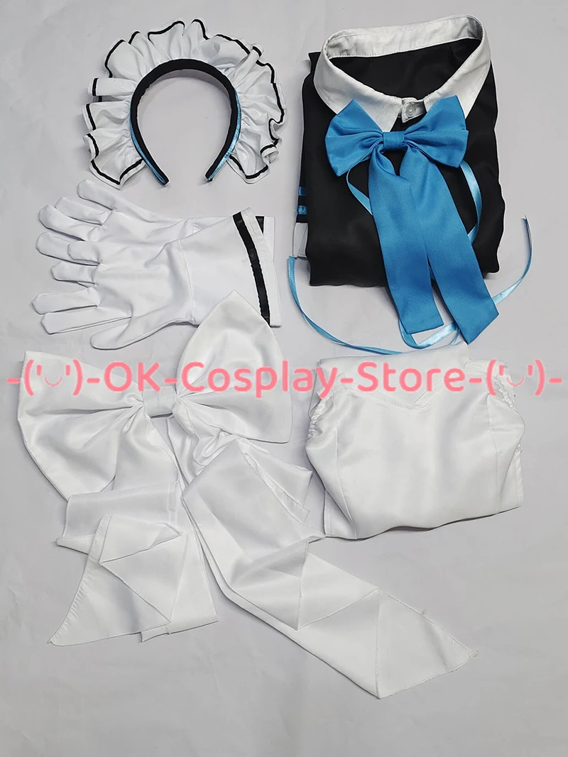 Kakudade Karinn Cosplay Costume Game Blue Archive Cosplay Dress Women Maid Suit Halloween Uniforms Anime Clothing Custom Made