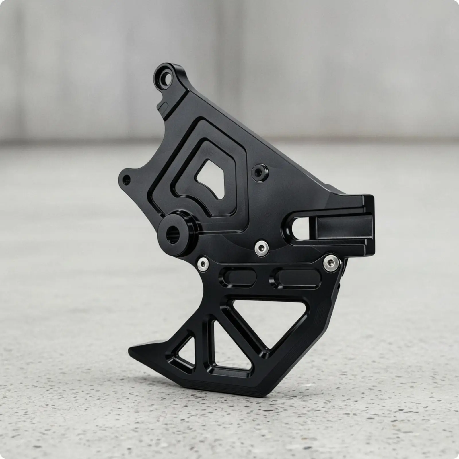 Sturdy Aluminum Motorcycle Brake Bracket Disc Brake Mounting Bracket for Universal Rear Brake Kit