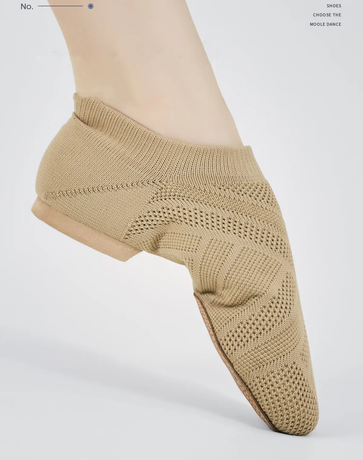 New Knitted Stretch Adult Dance Sneakers Slip On Sports Boot Breathable Lyrical Modern Booties Women\'s Jazz Shoes