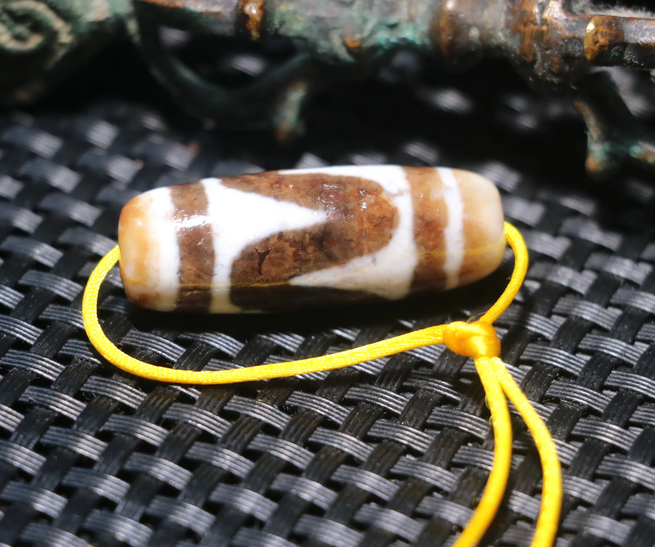 4A Q Magic Energy Tibetan Top Old Agate Tiger Tooth Be Safety dZi Bead Size Fit For Making Bracelet For Jewelry Amulet Timestown