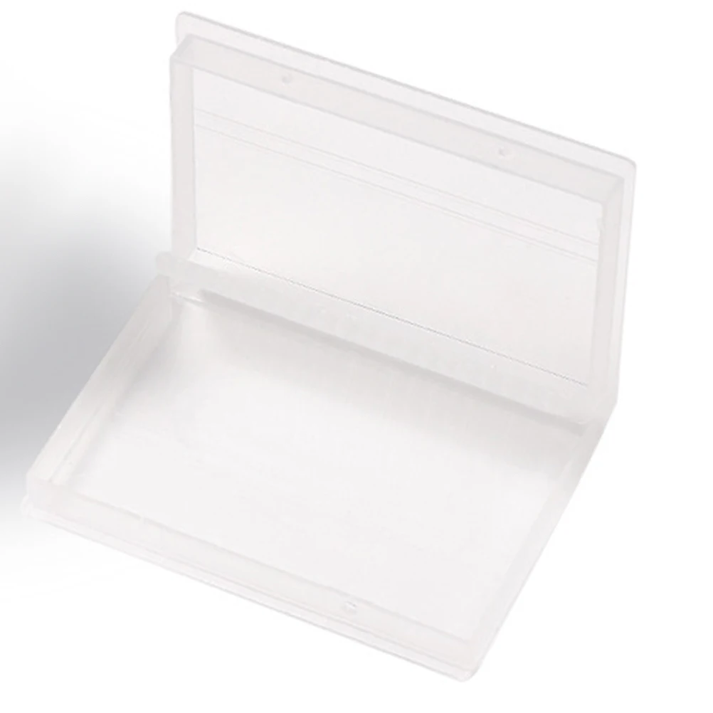 

2pcs Nail Drill Bit Holder Portable Flip Cover Storage Box For Salon Lightweight Durable Organizer Manicure Tool Case Box