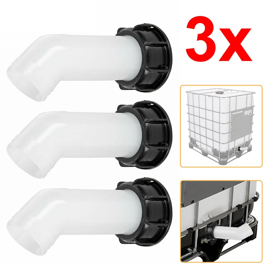 

3x Extension Drain Spout Hose IBC Water Tank Nozzle Drain Spout Tap Cap Valve Fitting For Power Tool Accessories