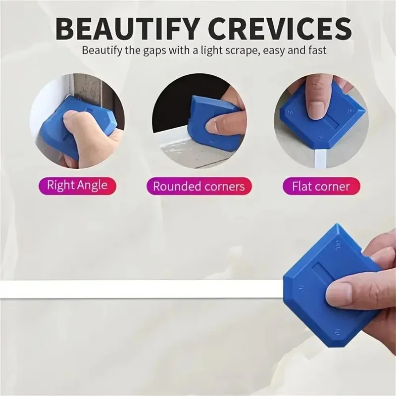 4Piece/Set Silicone Caulking Tool Set - Versatile, Easy Clean-up, & Professional Sealant Spreading