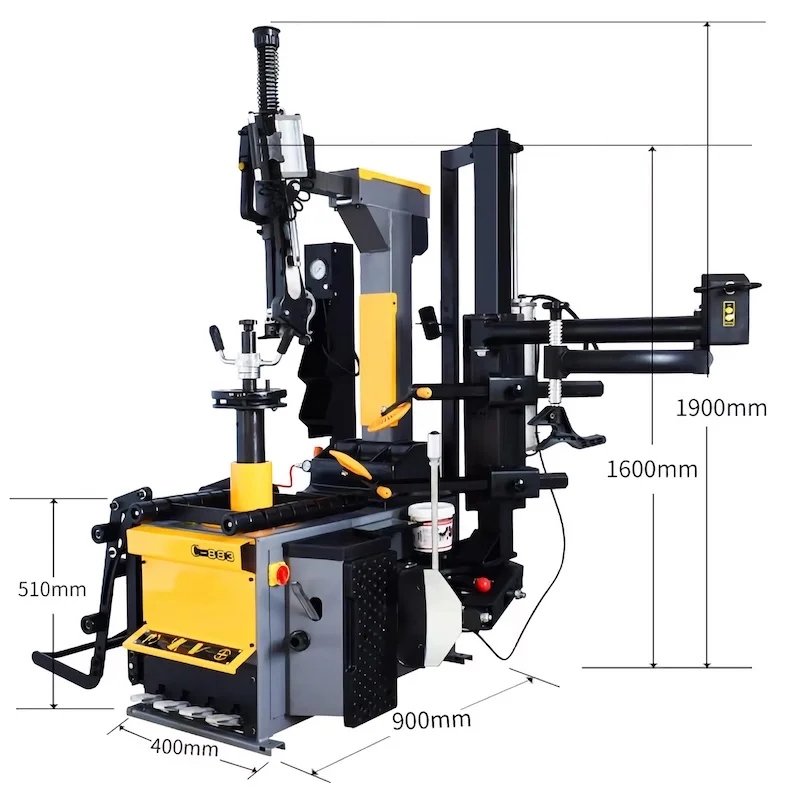 C-883 Automatic Tyre Changer Dynamic Balancing Machine for Automotive Maintenance Rubber Product Making Machinery