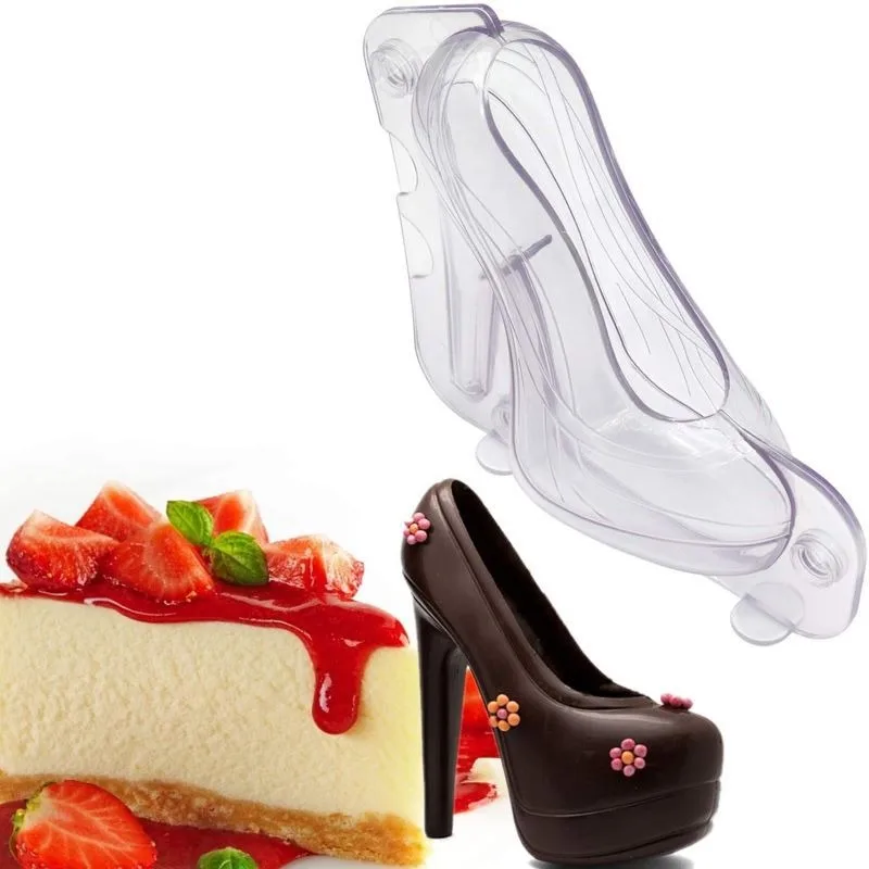 Chocolate Mold High-heeled Shoe Shape Plastic 3D Candy Mold Candy Baking Pastry Decoration Chocolate Mold