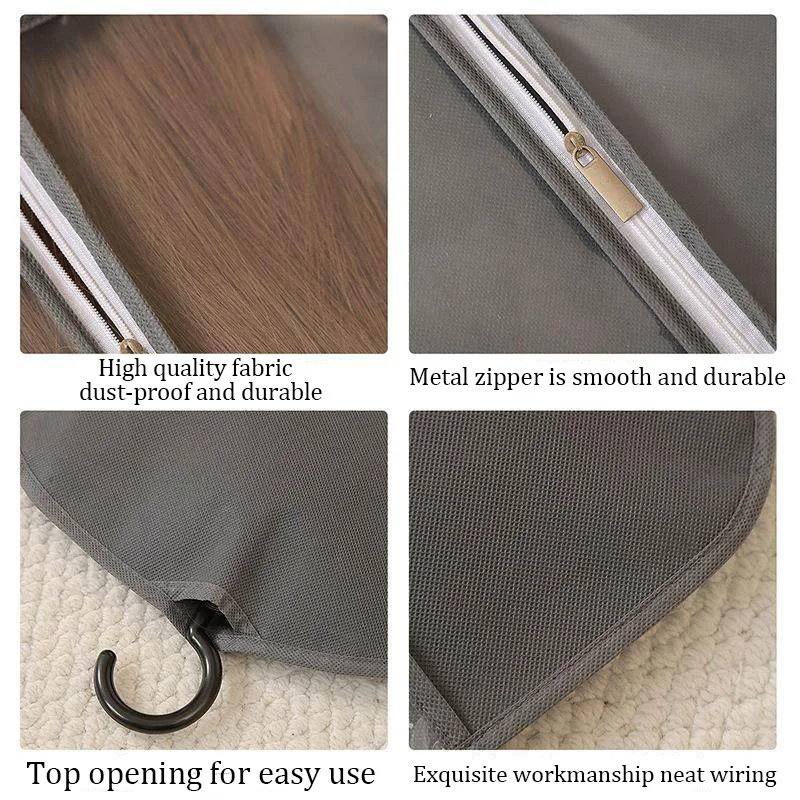 Dust-Proof Wig Storage Bag with Clothes Hanger Included Wig Stand Display Bag for Hair Extensions view 2