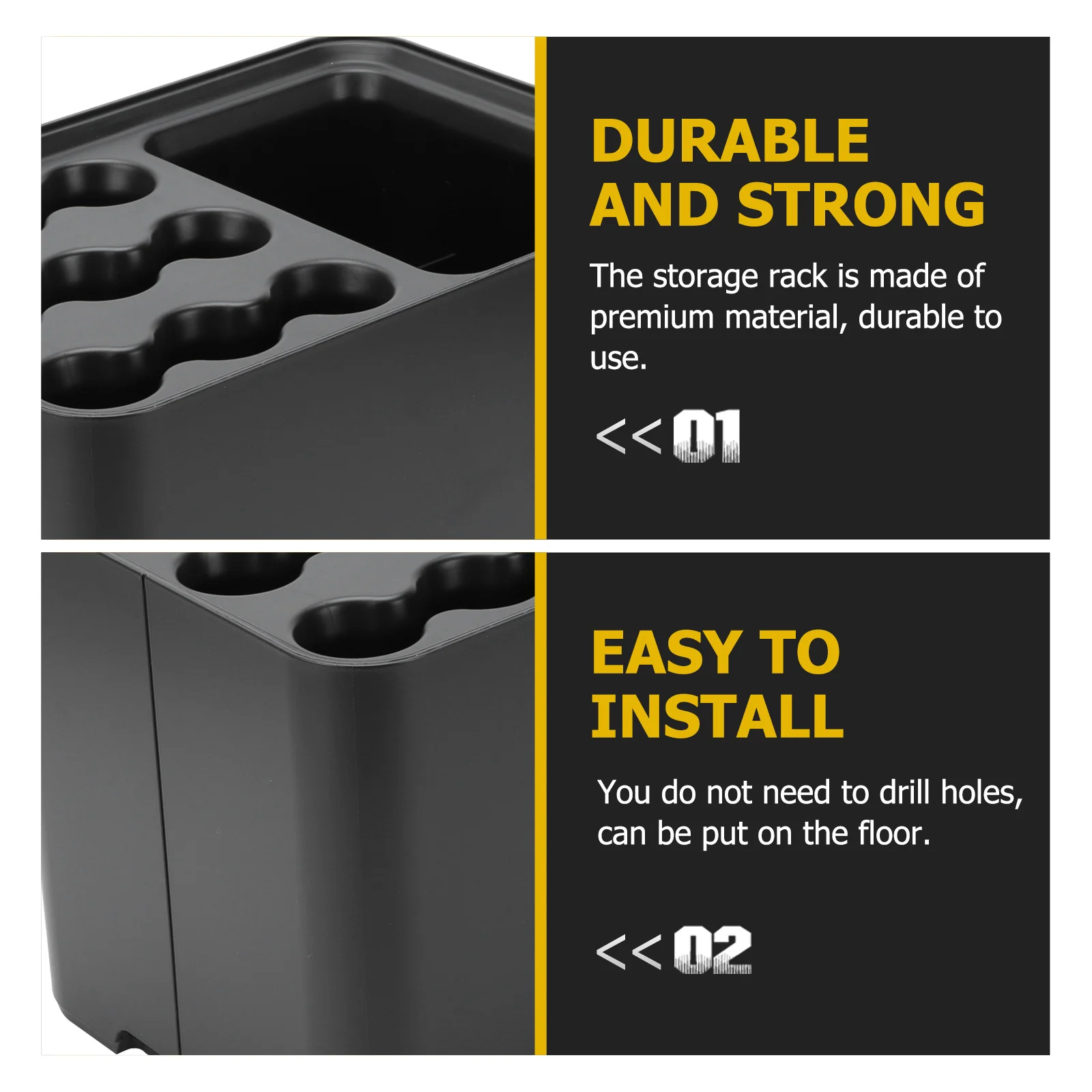 

Umbrella Storage Rack Stand No Drill Floor Mount Self-Draining Water Collection Creative Household Storage For Bathroom