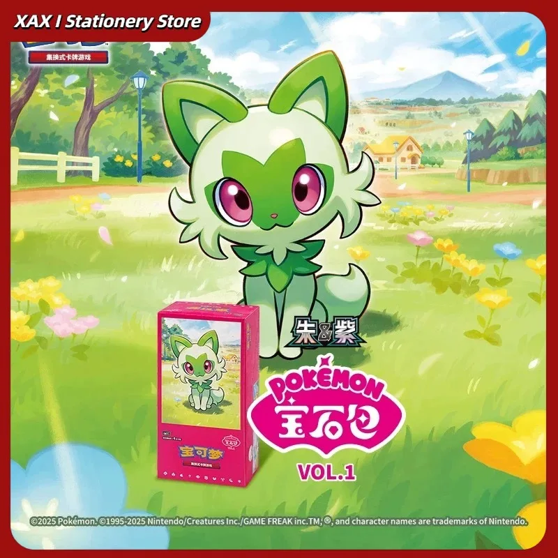 

Original Cards Gem Pack Vol.1 Chinese Pokemon Tcg Eevee Scarlet Violet Trading Ptcg Bag Box Card Custom 1 Case 20 Boxes