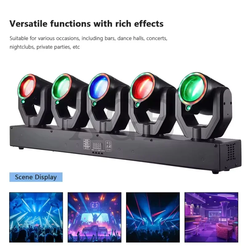 1/2PCS 180W DJ Lights DMX512 Rotating Moving Head Beam Light Sound Control Disco Party RGBW Stage Effect For Wedding Club Event