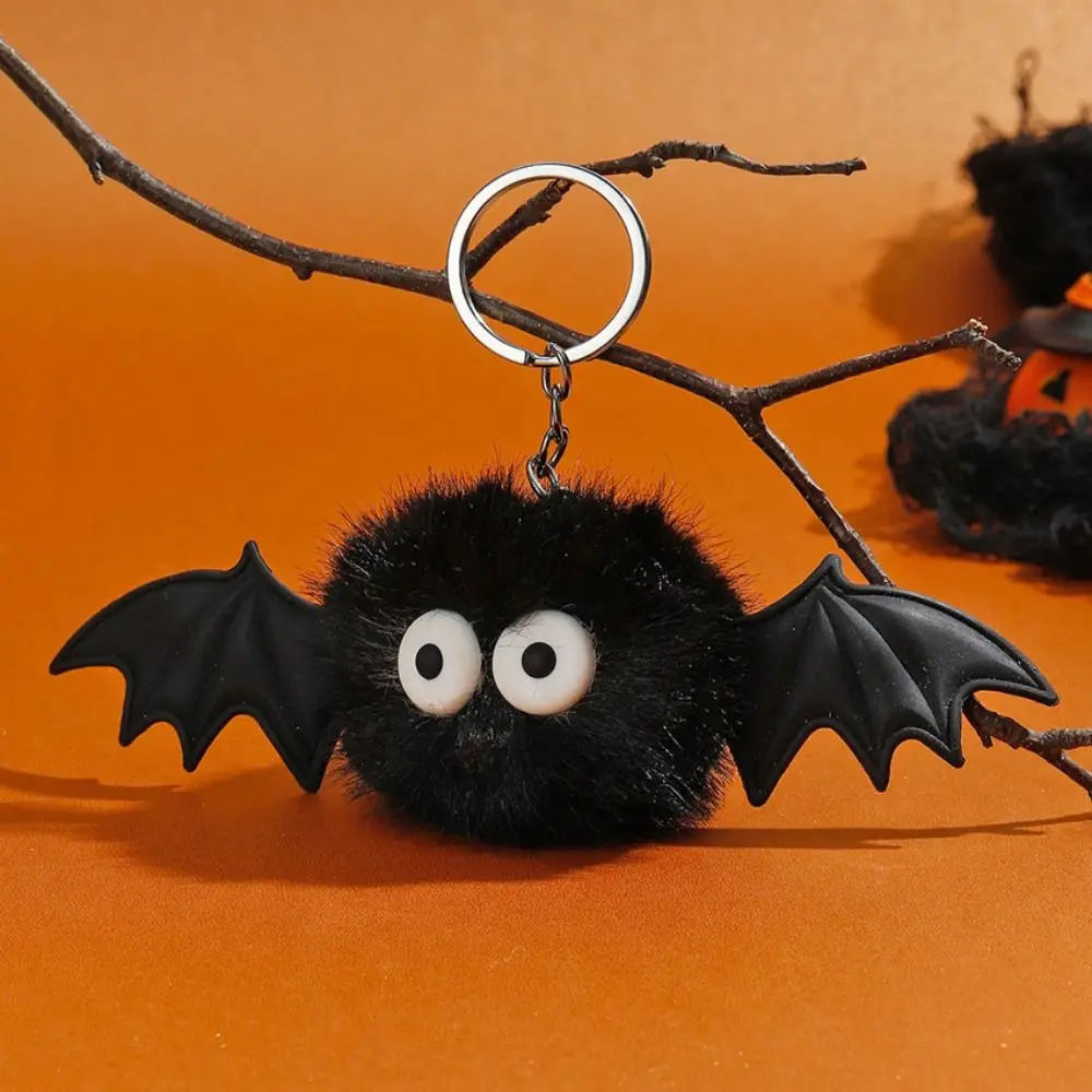 Exquisite Plush Pendants Plush Bat Doll Keychain Plush Keyring Bag Pendants Halloween Keychain Key Ring Bag Charms Friends