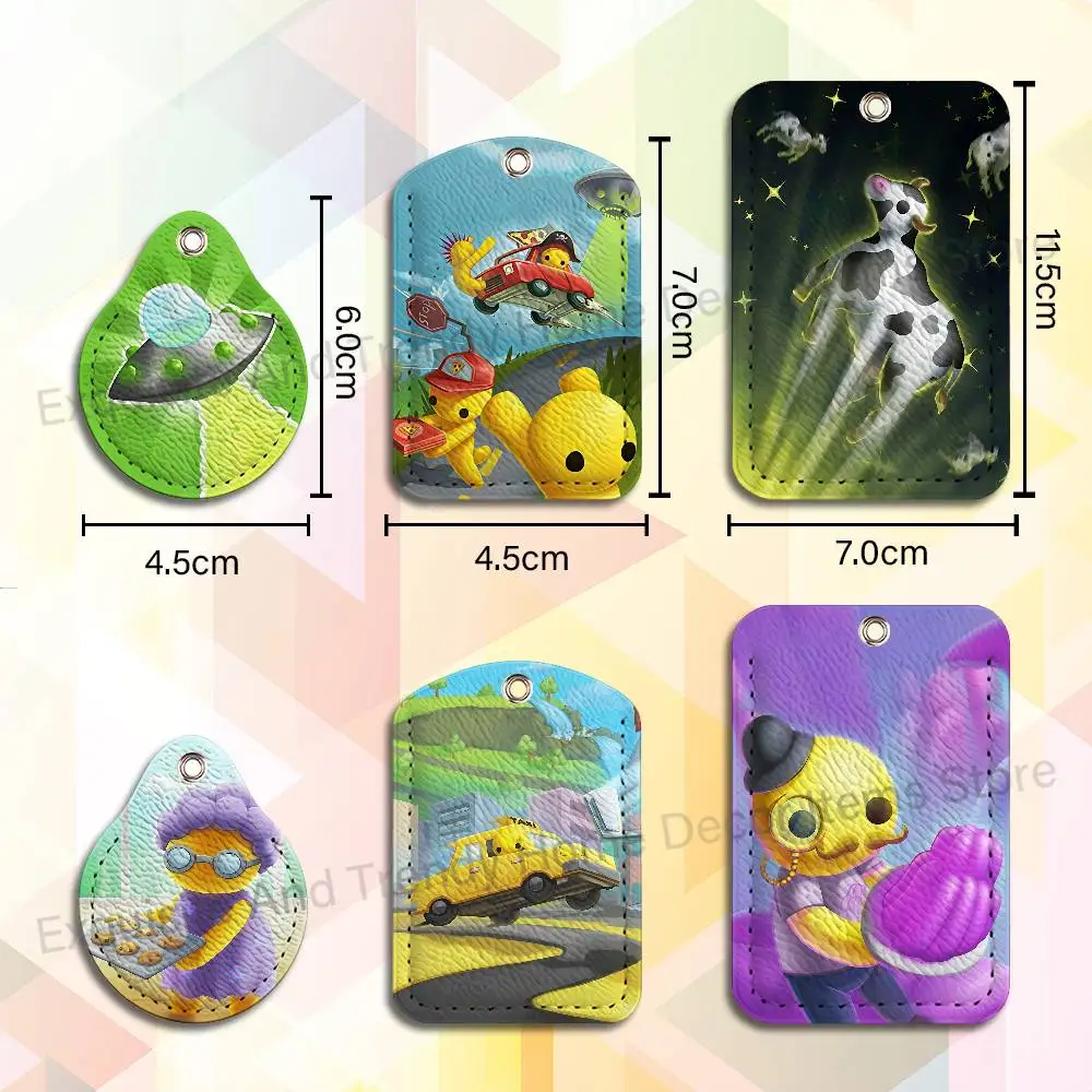 Game W-Wobbly L-Life Holder Keychain For  Work Card Bank Business Holder Student Card Protective Case Bus Card