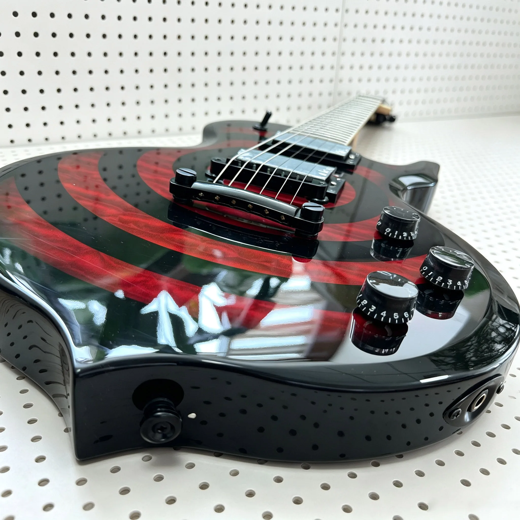 Custom Electric Guitar Zakk Wylde Red Top Mahogany Body Maple Neck In Stock Christmas Gifts Available Free shipping