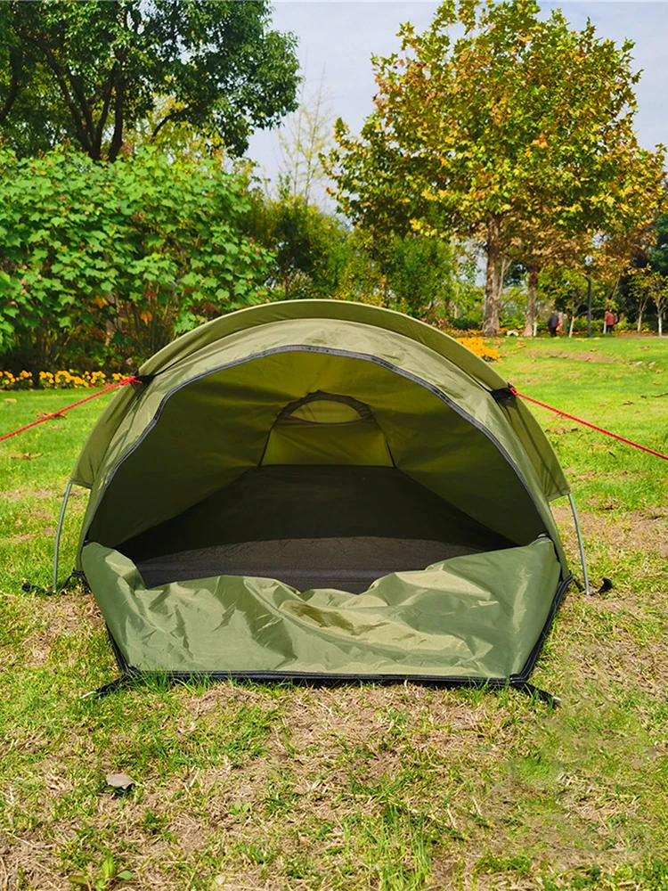 Imagem -03 - Ultraleve Tenda Mochila Tenda Acampamento ao ar Livre Bolsa de Dormir Tenda Leve Única Pessoa Bivvy Bagtent