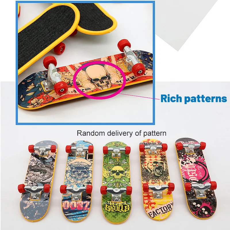 Mini Alloy Finger Skateboard Fingerboard Handskateboard Professional Stents Finger Skate Board Set Children Miniskateboard Toy