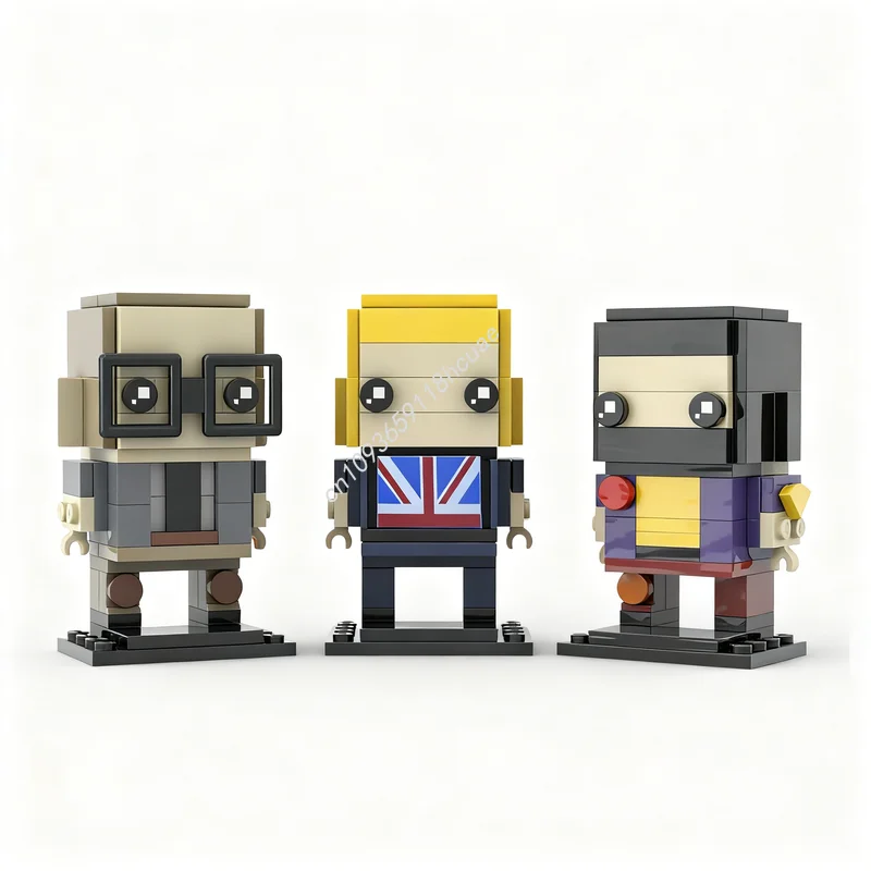 

224 детали MOC Brickheadz: Модель «Хорошие парни» (Ант Орман), конструктор, рождественский подарок, развивающая игрушка для творчества и обучения