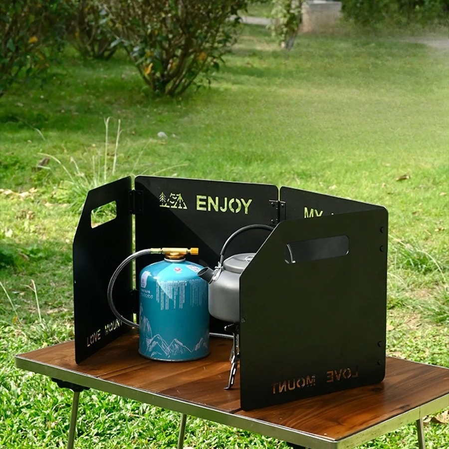 

Толстая ветрозащитная доска для кемпинга на открытом воздухе, портативная складная ветрозащитная доска с головкой плиты, четырехкратная ветрозащитная доска для пикника