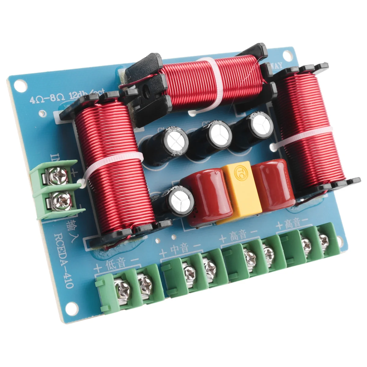 HFES 200 W Lautsprecher Crossover Doppel Höhen + Mitteltöne + Bass 4-Wege-Lautsprecher Audio-Frequenzteiler Heimkino-Lautsprecherteiler