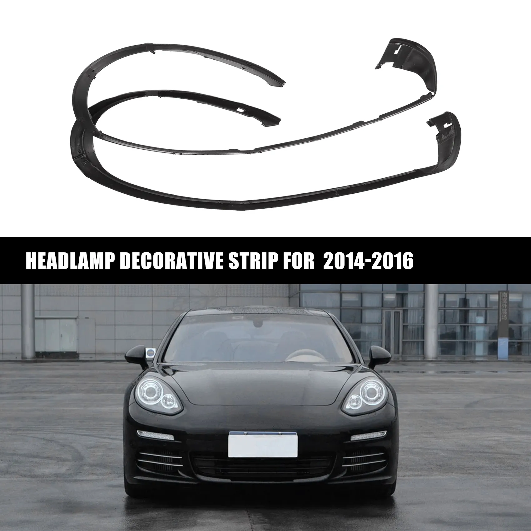 Gumowa listwa uszczelniająca reflektora samochodowego Listwa ozdobna reflektora do Porsche Panamera 2014-2016