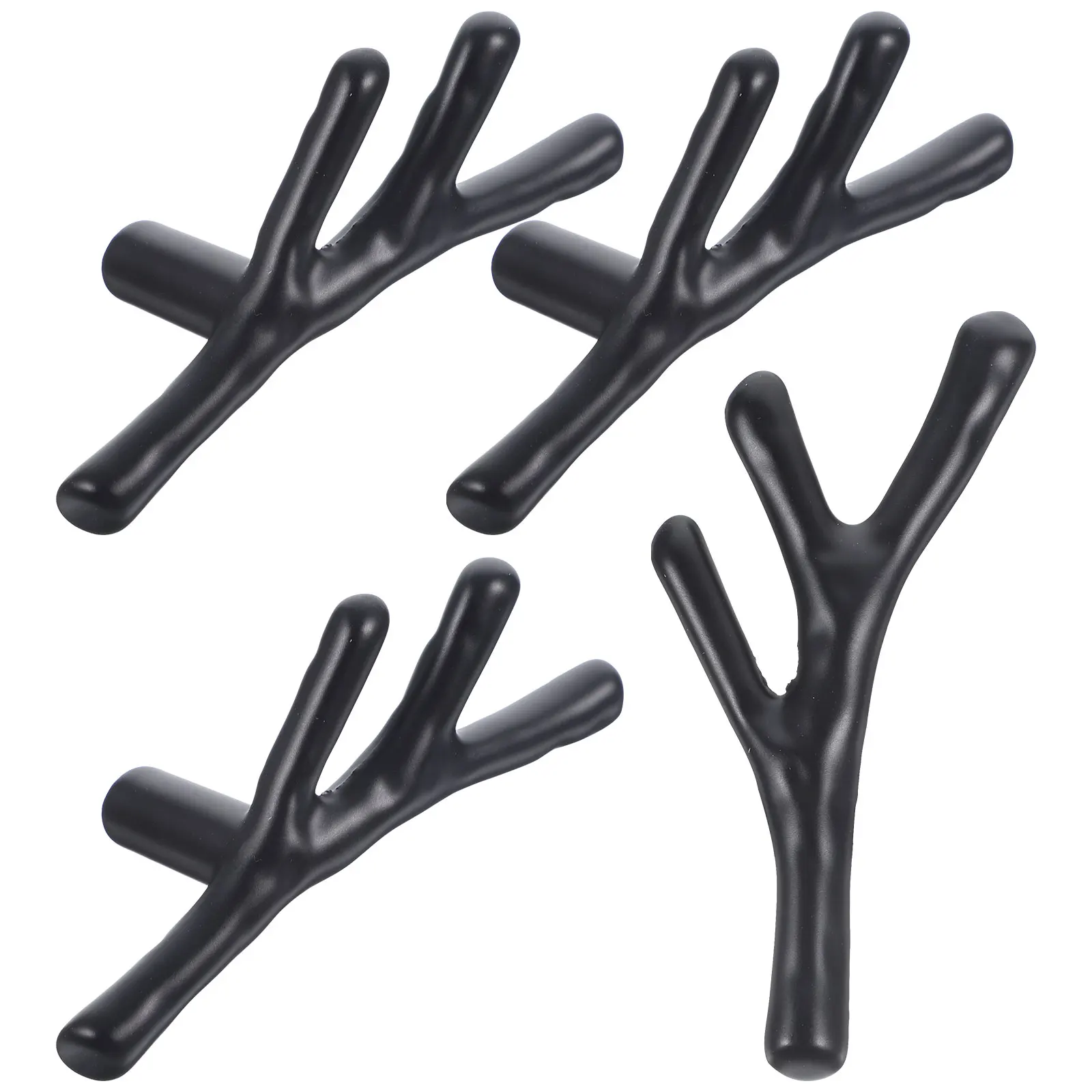 

4Pcs Branch Shape Zinc Alloy Cabinet Knobs Decorative Door Handles Closet Knobs Dresser Drawer Pulls Furniture Hardware