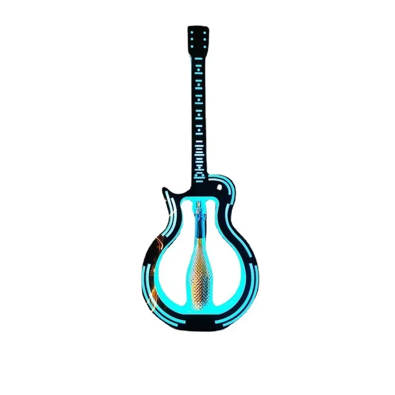 High quality LED luminous champagne stand, colorful guitar stand, bar, KTV, signage props, atmosphere, wine rack