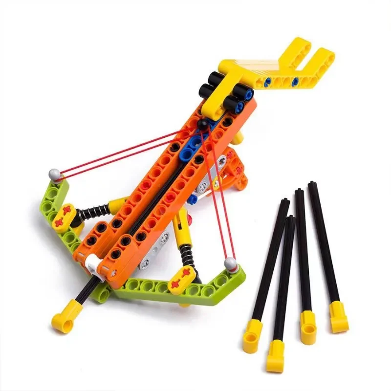 Cross Bow Crossbow with Arrow Building Blocks Can Shoot Bullets Model Construction Bricks Toy Kids Gift