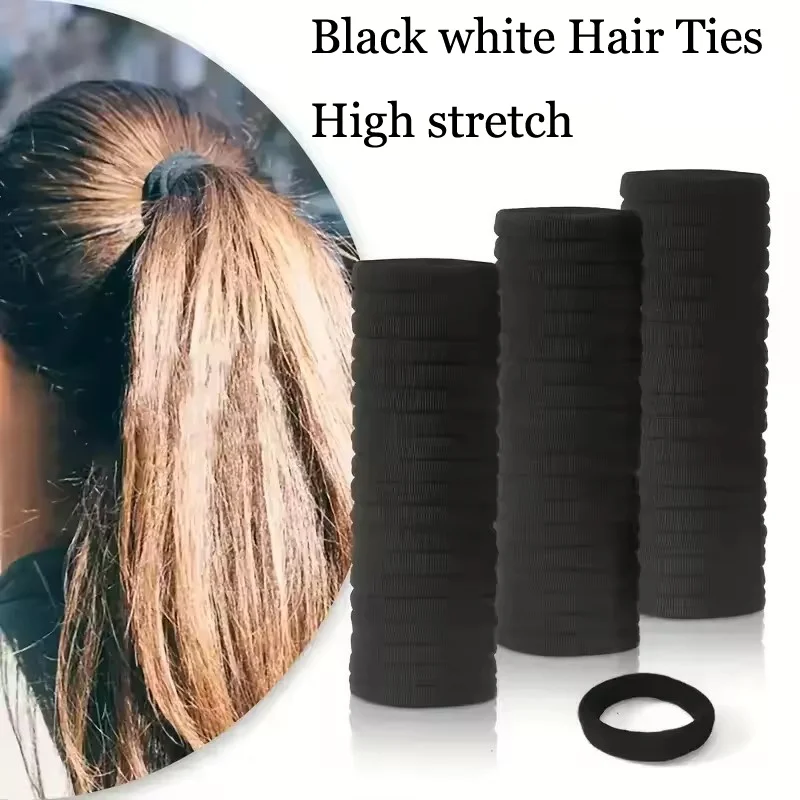 10/20/30/50/100pcs Hair Bands Hairband High Elastic Rubber Band Hair Ties Ponytail Holder Scrunchies Accessorie for Women Girls