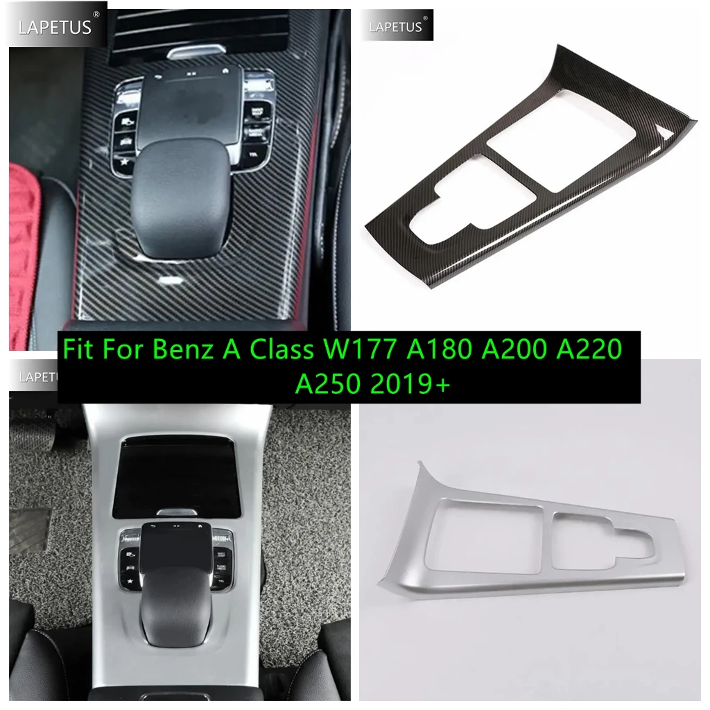 

Carbon Fiber Car Center Console Gear Shift Panel Strip Cover Trim For Mercedes Benz A Class W177 A180 A200 A220 A250 2019 - 2024