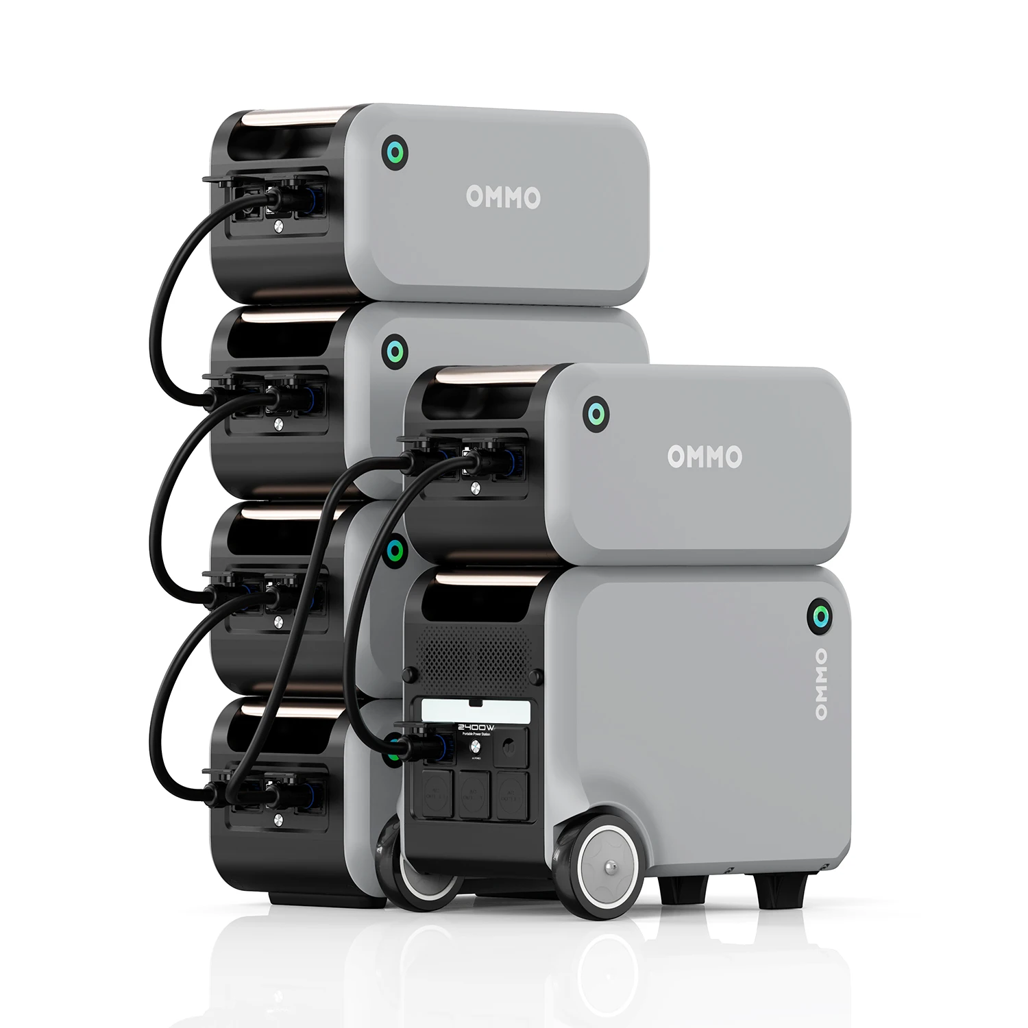Expandable Power Station With 2400W Output And Scalable Capacity From 2kWh To 12kWh For Home And Outdoor Use