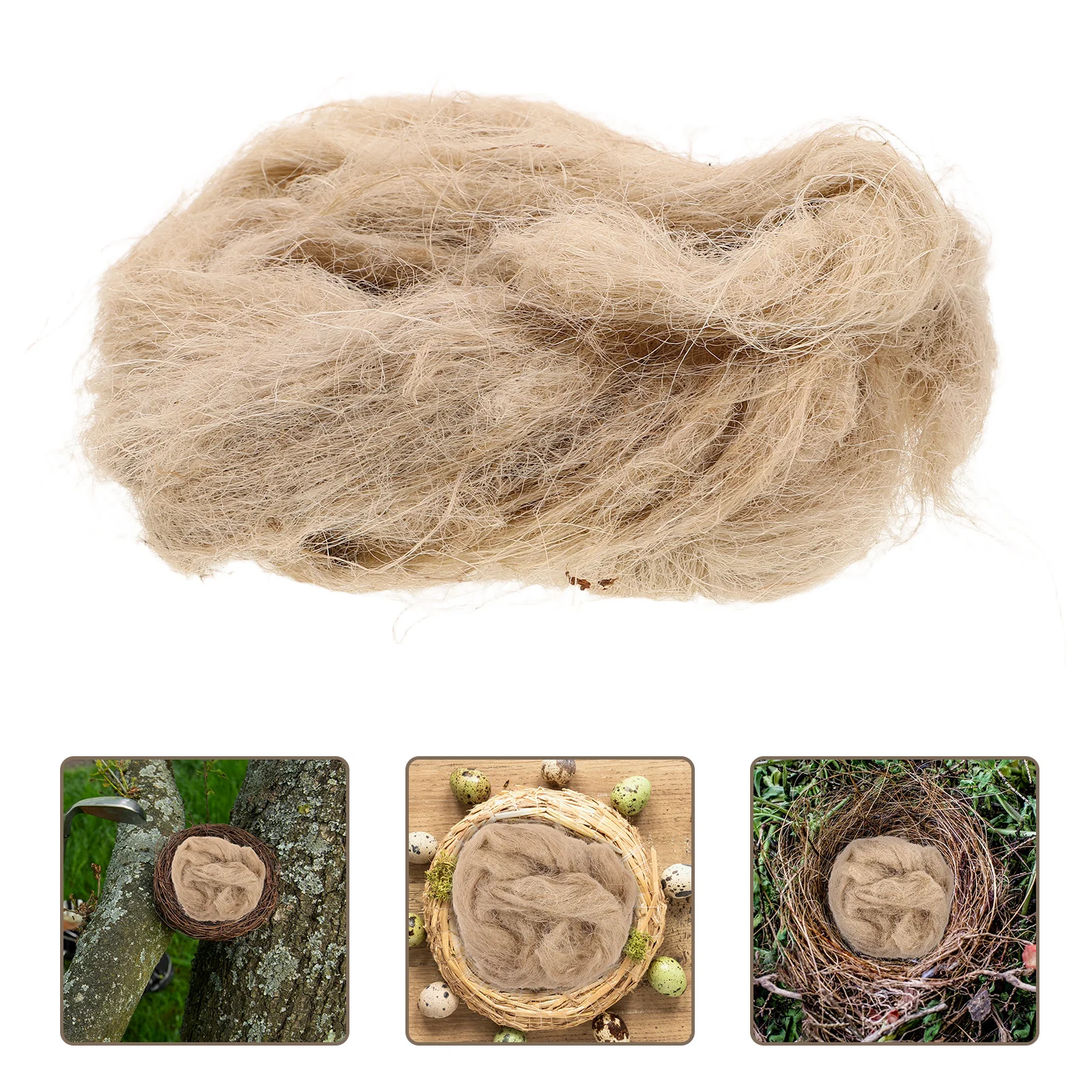 

2pcs Natural Bird Nesting Material For Indoor Outdoor Use Mixing Canary Finch Parakeet Hummingbird Nest Filler Wild Birds