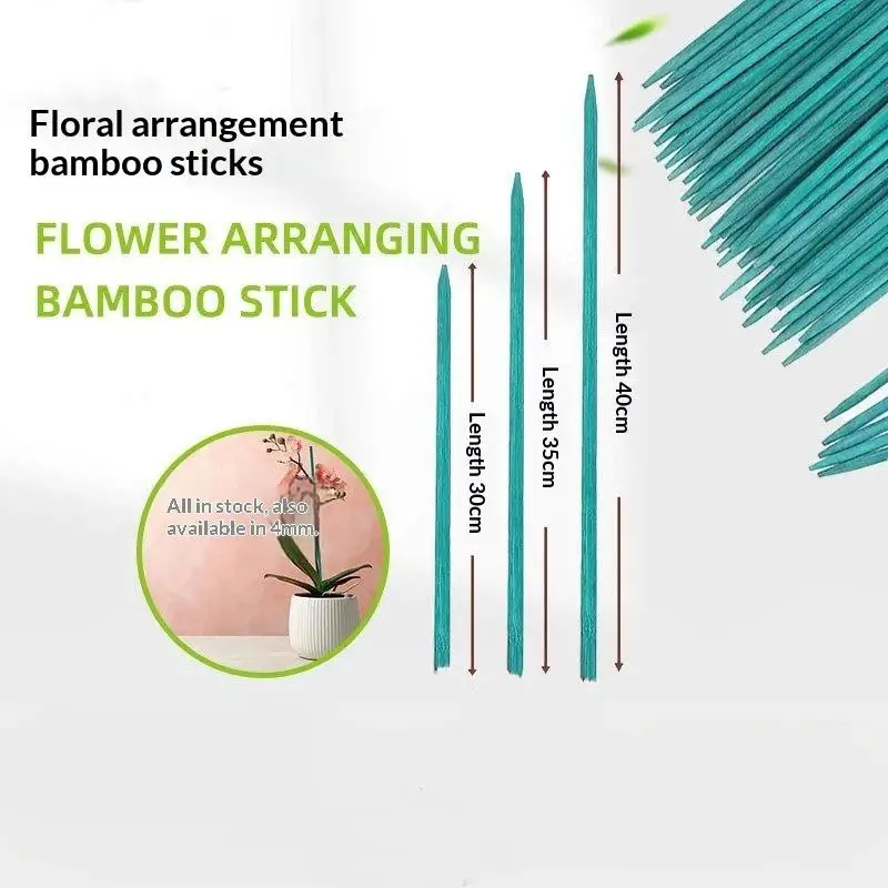 Green Plant Support Sticks For Growing Vegetables Flowers: 10Pcs 30/40/45/50cm Garden Care Accessories