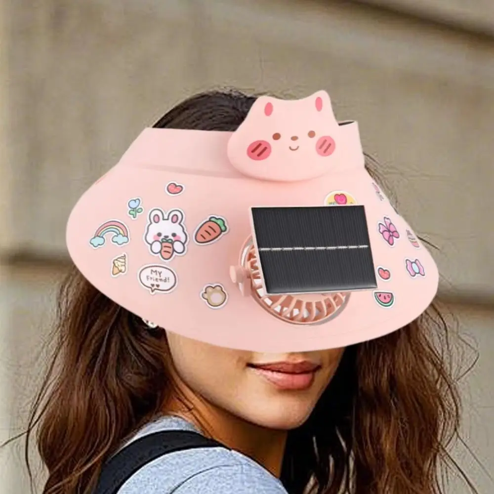 

Breathable Summer Fan Sunhat Strong Wind Wide Brim Solar Powered Fan Hat USB / Solar Powered Sun Protection Fishing Hat