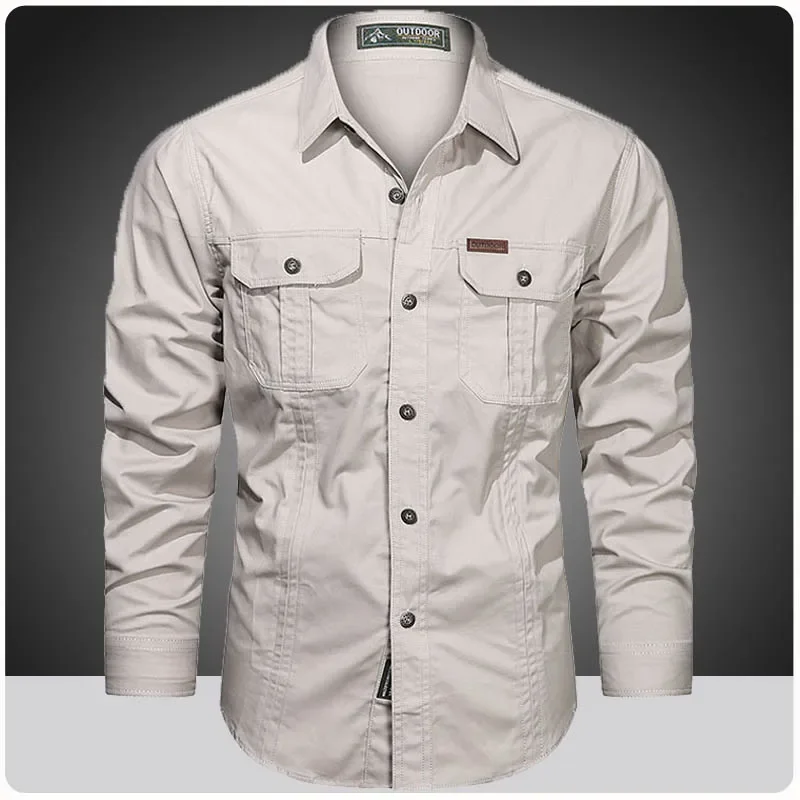 

Men's Spring Autumn Dress Shirts Pure Cotton Long Sleeve Stretch Wrinkle-Free Formal Shirt Business Casual Button Down Shirts
