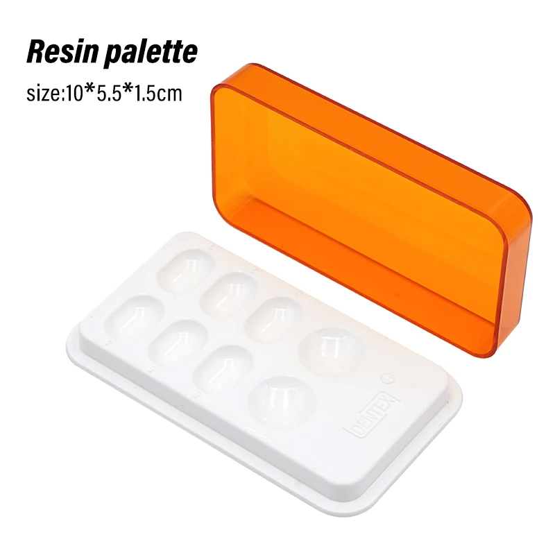 1 Pc Dental Resin Mixing Watering Moisturizing Plate With Cover 8 Slot Palette For Mixing Resin Placement Dentist Lab Equipment