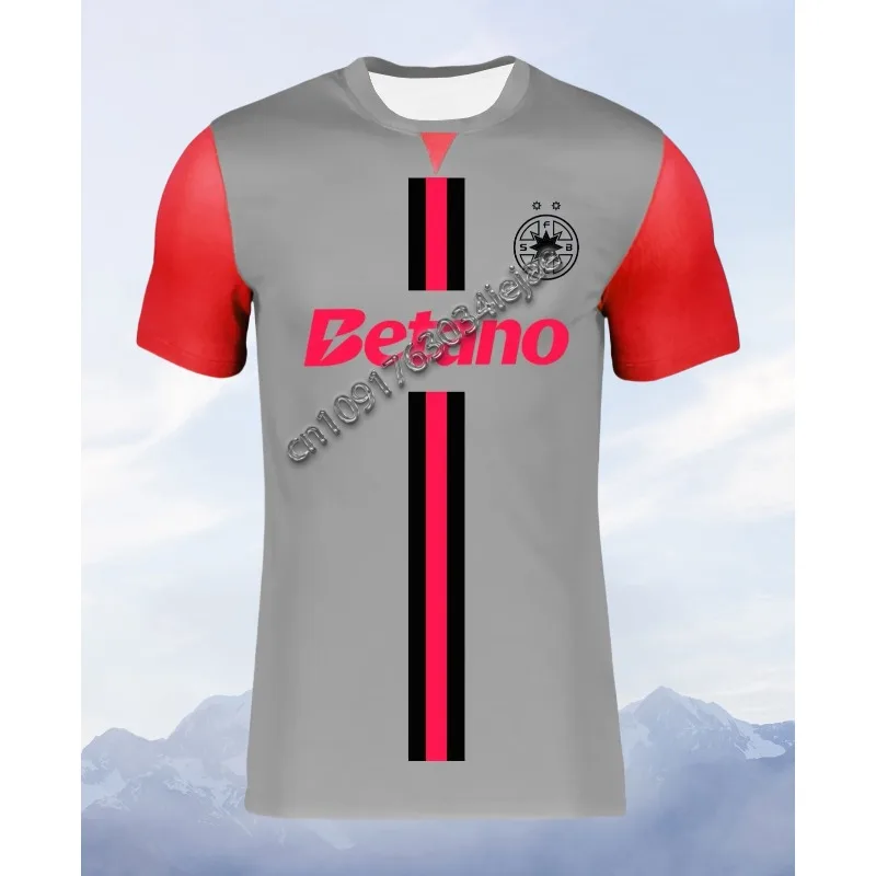 

MOTO-2025 New Arrive Style FCSB Away Home Football Jersey Man Women Daily Outdoor Sport T-Shirt Breathable Tee 3D Fashion Top