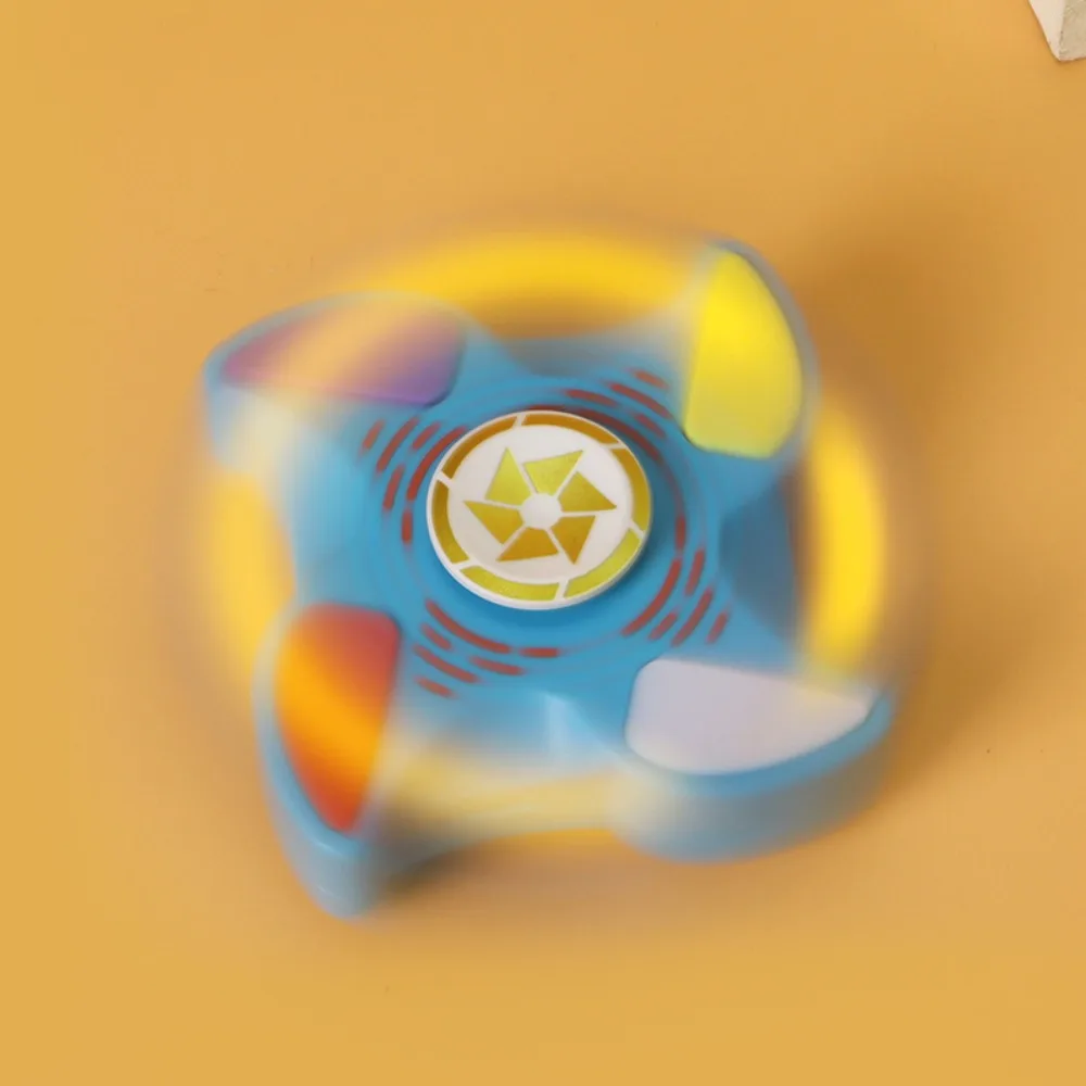 3 modos de jogo luminoso dedo giroscópio brinquedo marmota jogo sensorial ponta do dedo giroscópio jogo fidget interessante mão spinner adulto