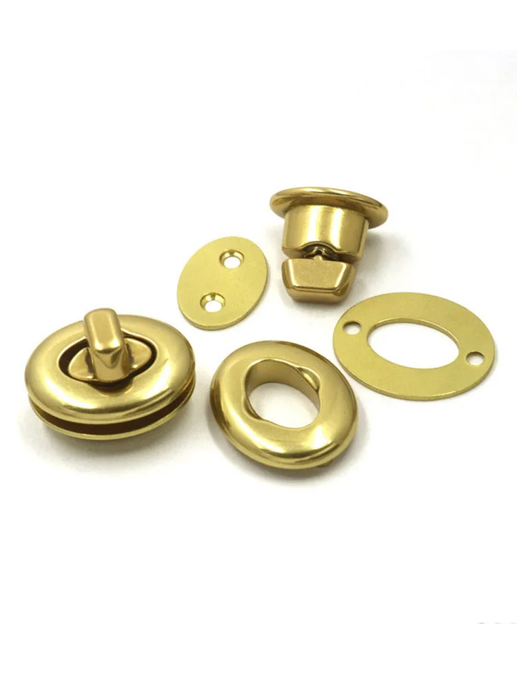 Brass Swivel Lock Buckles for Leather Bag, Wallet Making, DIY Accessories, 1Pc