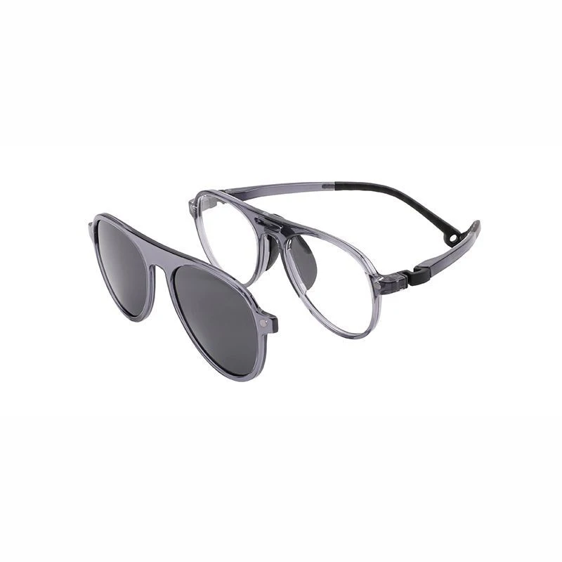

Kirka Unisex Foldable Lenses Clip On Sunglasses Eyeglasses TR90 Myopia Prescription Round Reading Glasses Frame D1B-19972