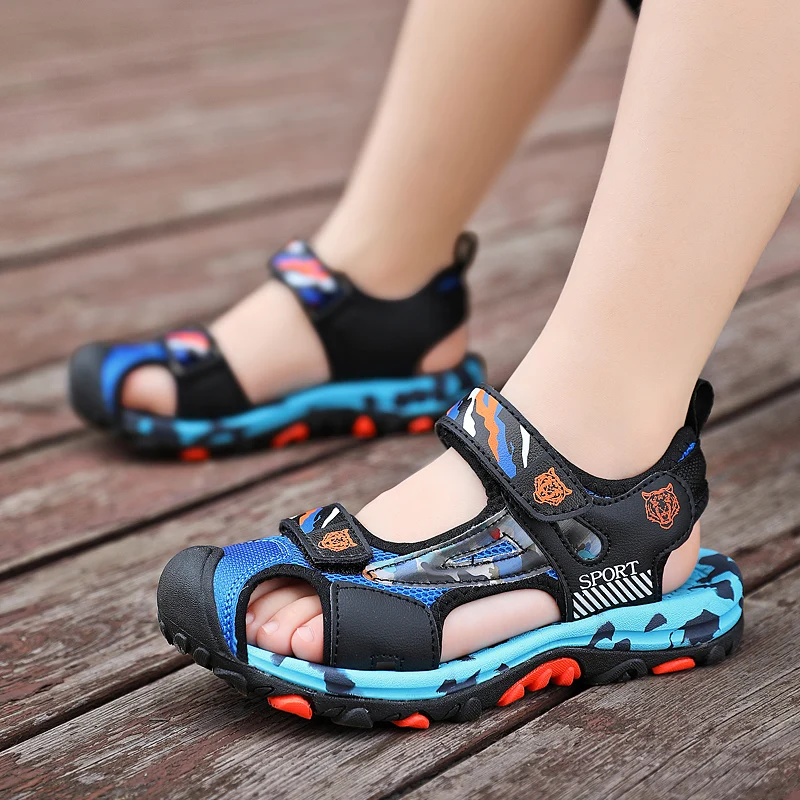 Sandali da spiaggia di marca per bambini di vendita caldi scarpe per bambini comfort scarpe sportive da esterno con suola morbida antiscivolo