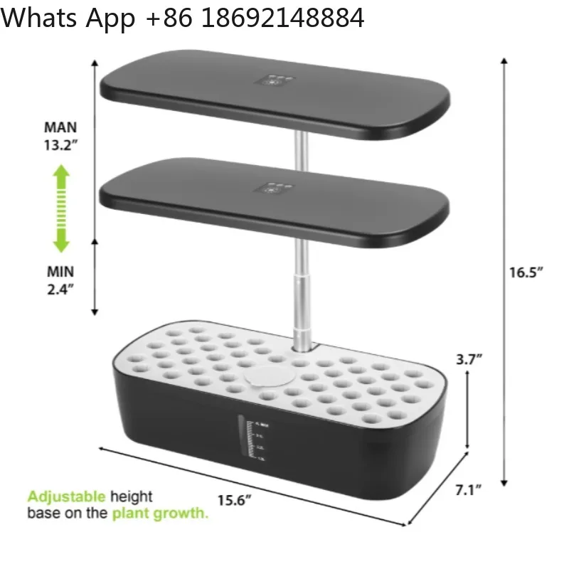Intelligent plant growth machine, hydroponic vegetable planter LED indoor planting system