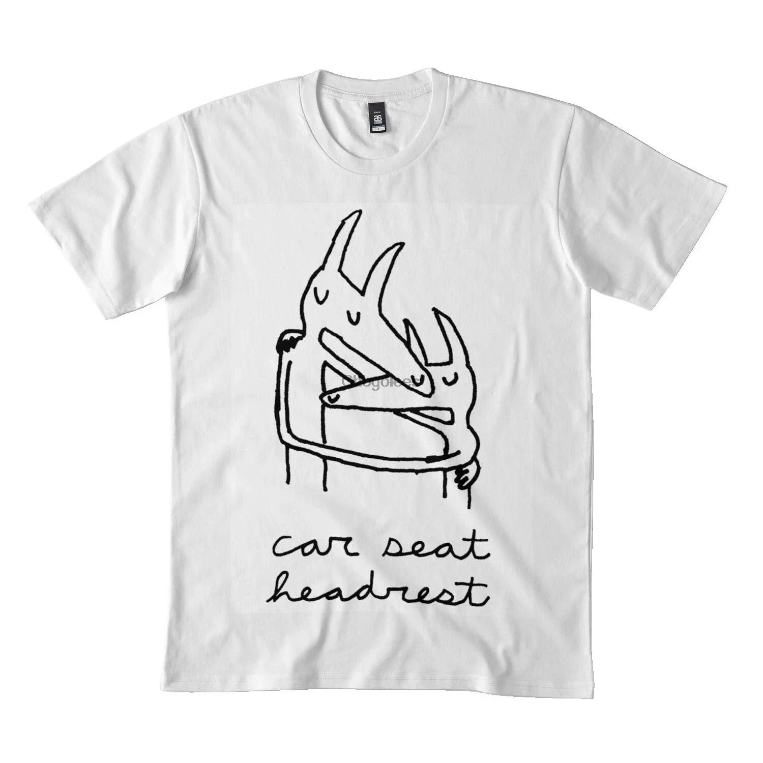 

Car Seat Music Band Headrest Classic T-shirt Unisex DMN Long-sleeved Tee Summer Crewneck Black Shirt
