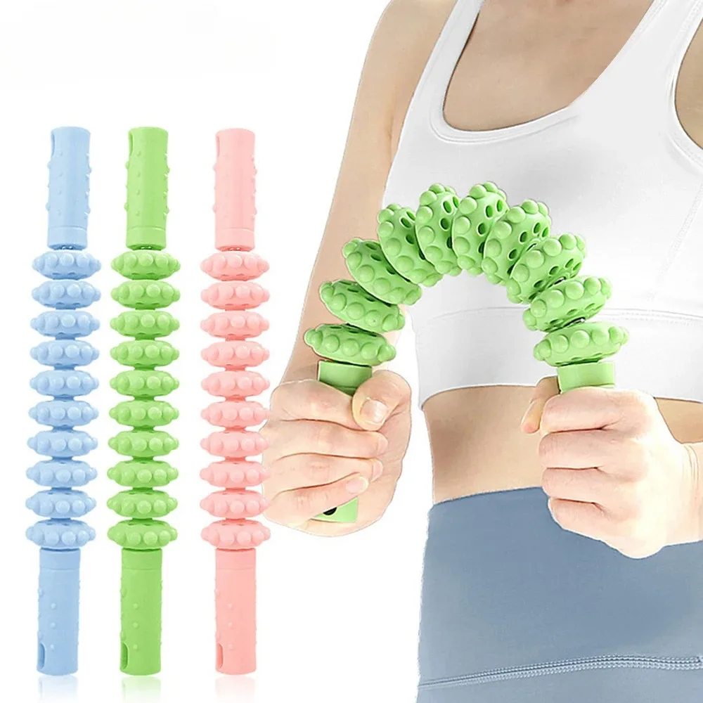

Muscle Roller Stick with Trigger Points,Bendable Body Massage Stick to Help Legs,Back,Neck Recovery,Relief Muscle Soreness