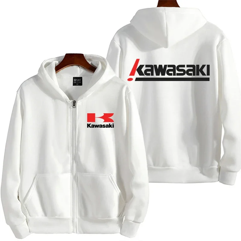 

Kawasaki Logo Men's Zipper Hoodie Spring and Autumn Fashion Super Large Sports Shirt 2025 New Sports Women's Jacket Coat
