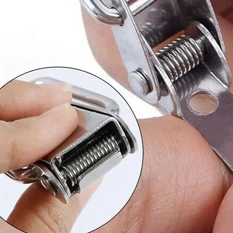 4 قطعة مشبك فم البط قفل صغير صندوق الصدر هدية حقيبة حالة أبازيم تبديل غلق بمشبك الفولاذ المقاوم للصدأ مزلاج الصيد المشبك #1