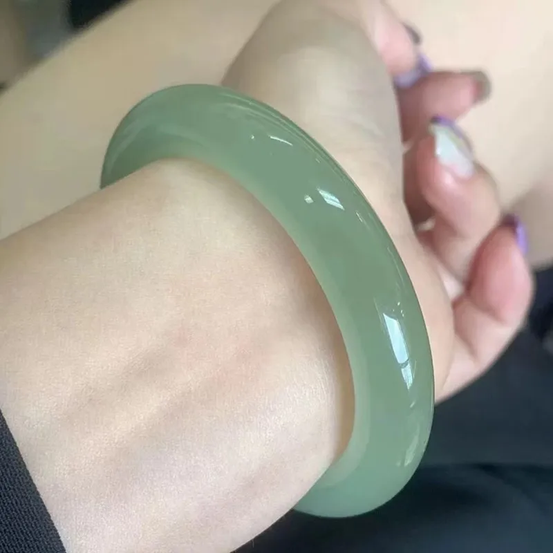Hetian Round Bangle,, High Quality, -White Jade, Lake Green, Fashionable And Versatile