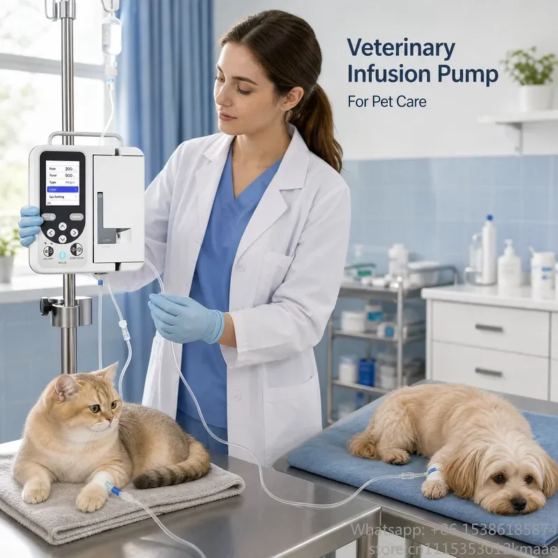 Vequyn TFT LCD Micro syringe infusion Pump for Dog IV Fluid Therapy