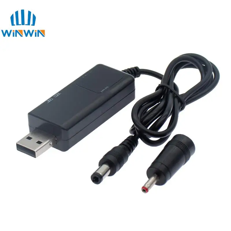 AITEWIN ROBOT USB Boost Converter DC 5V to 9V 12V USB Step-up Converter Cable + 3.5x1.35mm Connecter For Power Supply/Charger